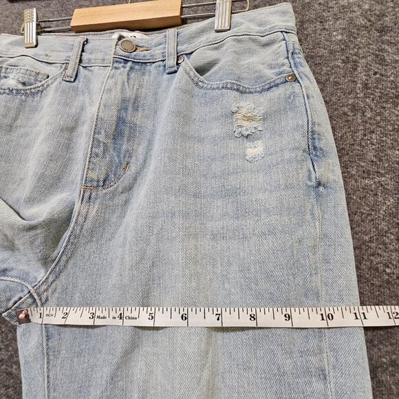 JBD Jeans Womens Size 27 100% Cotton Light Wash Blue Distressed - Picture 13 of 16